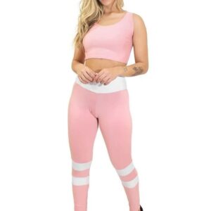 Calça Legging e Cropped Levanta Bumbum Conjunto www.athenafitwear.com.br