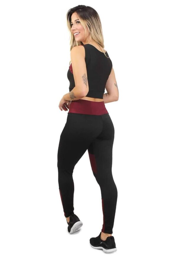 Conjunto Calça Legging e Cropped MaxDefinition www.athenafitwear.com.br