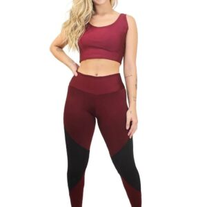 Conjunto Calça Legging e Cropped Conjunto www.athenafitwear.com.br
