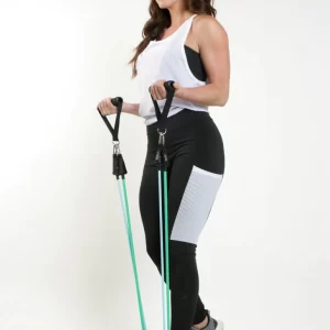 Calça Legging com Bolso em Tela Dry + Regata de Tela + Top Tomara que Caia Preto com Branco Conjunto Fitness www.athenafitwear.com.br