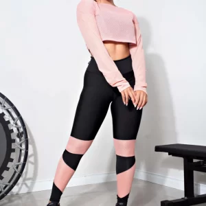 Conjunto Calça Legging e Top Dry Rosê Conjunto Fitness www.athenafitwear.com.br