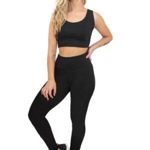 Conjunto e Cropped Calça Legging www.athenafitwear.com.br