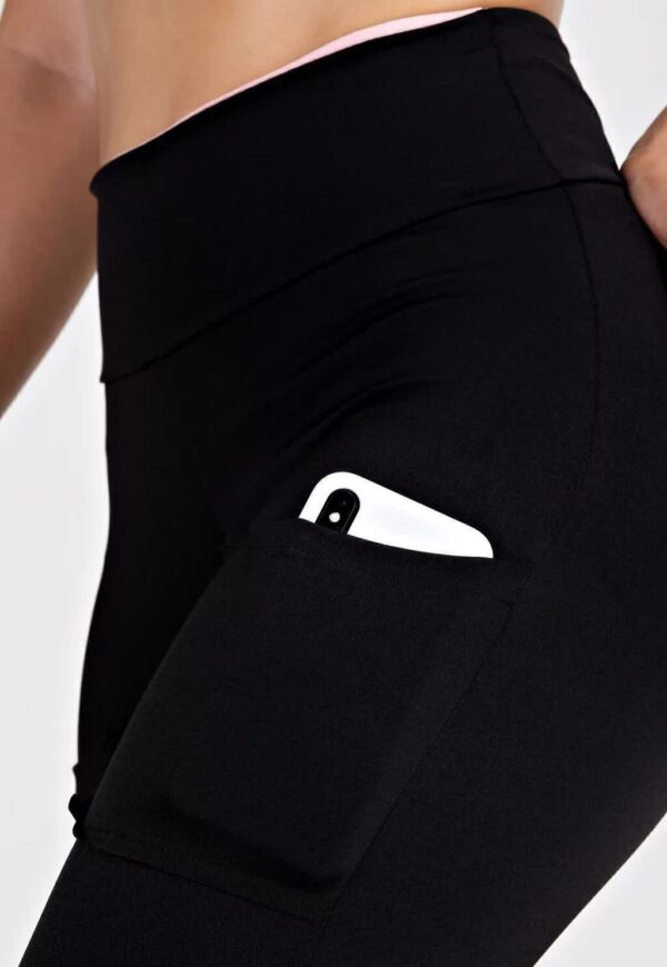 Cropped e Calça Legging Preto Conjunto Fitness www.athenafitwear.com.br