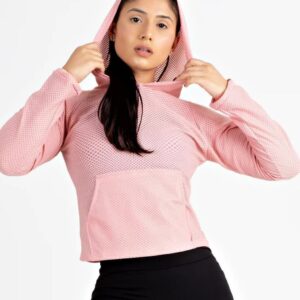 Casaco Rosê com Bolso Fitness Feminino www.athenafitwear.com.br