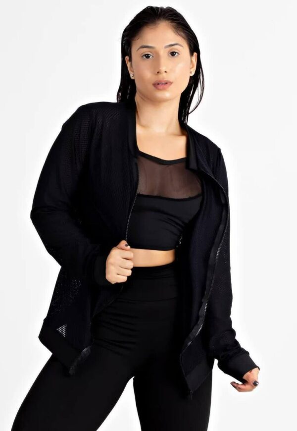 Casaco Manga Longa Dry Fitness Feminino www.athenafitwear.com.br