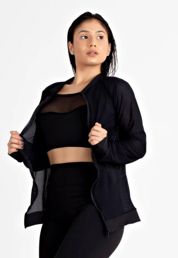 Casaco Manga Longa Dry Fitness Feminino www.athenafitwear.com.br