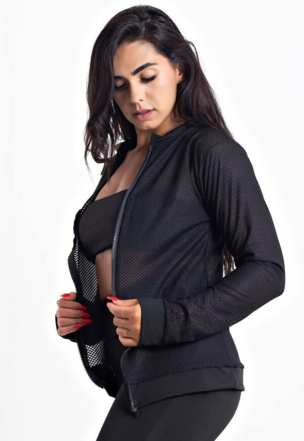 Casaco Manga Longa Dry Fitness Feminino www.athenafitwear.com.br