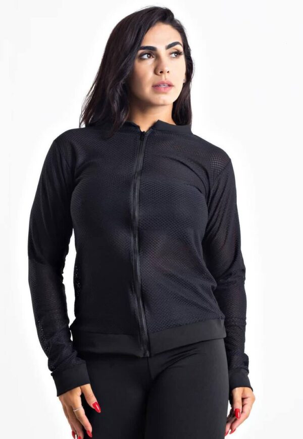 Casaco Manga Longa Dry Fitness Feminino www.athenafitwear.com.br