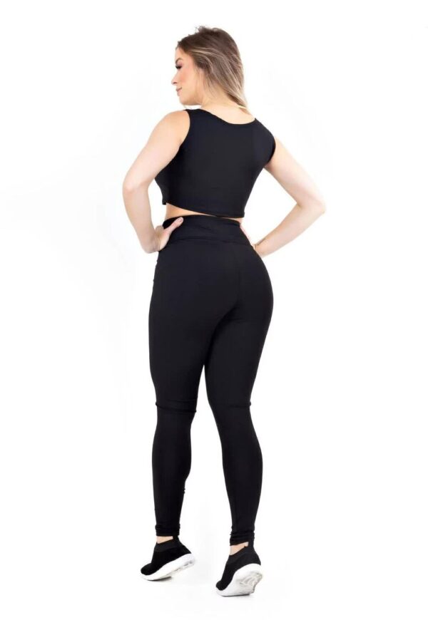 Calça Legging e Cropped Basic Conjunto www.athenafitwear.com.br