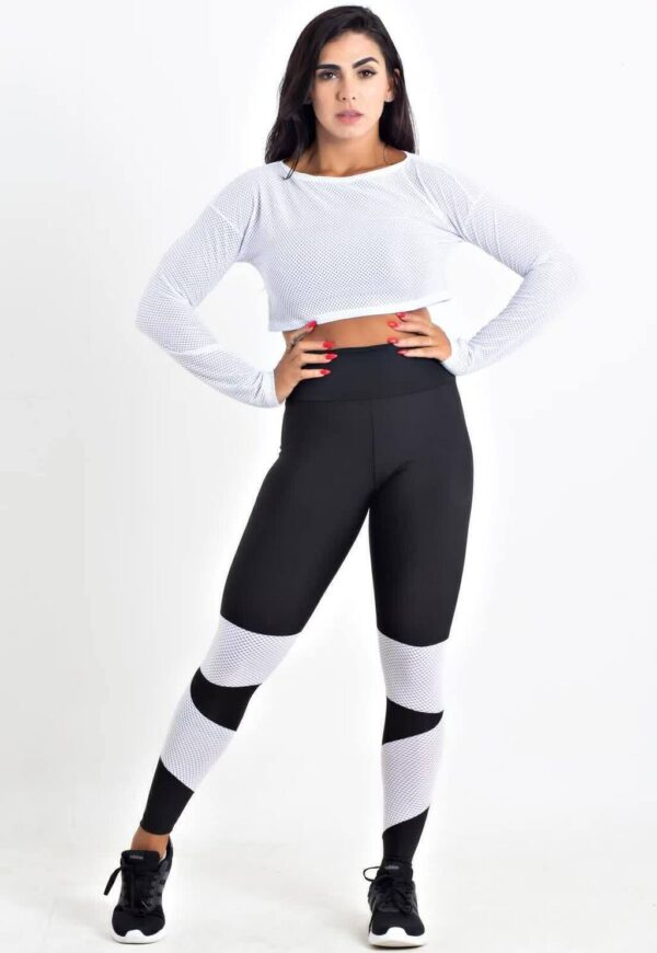Conjunto Calça Legging + Cropped Dubai Conjunto Fitness www.athenafitwear.com.br