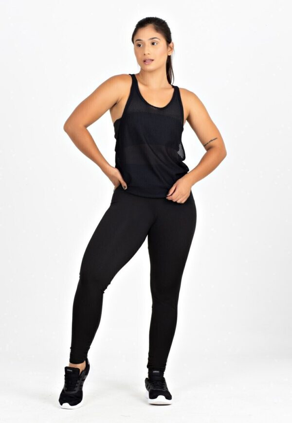Conjunto 3 Peças T-Shirt + Top + Legging Basic Conjunto Fitness www.athenafitwear.com.br