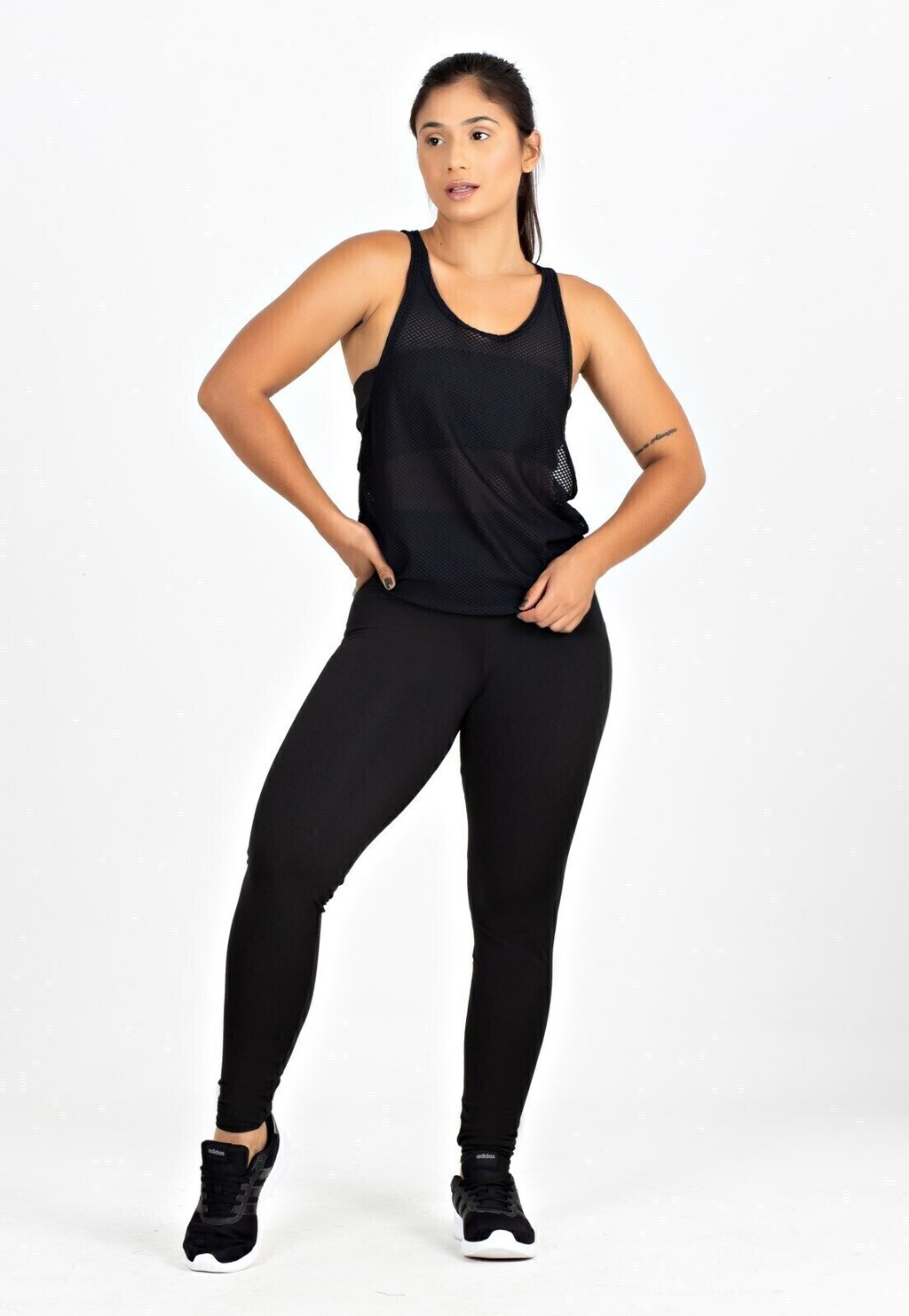 Conjunto 3 Peças T-Shirt + Top + Legging Basic Conjunto Fitness www.athenafitwear.com.br