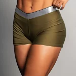 Short + Cropped Elástic Verde Conjunto Fitness www.athenafitwear.com.br
